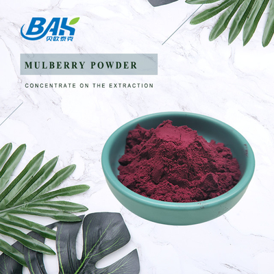 Morus Alba L Mulberry Fruit Purple Powder Luogo di conservazione fresco e secco