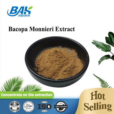 Maglia gialla del passaggio 80 della polvere 100% di Brown dell'estratto UV di Bacopa Monnieri di HPLC