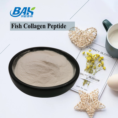 Peptide del collagene del pesce della pelle della scaglia giallo-chiaro alla polvere 100 di Brown maglia 80 40