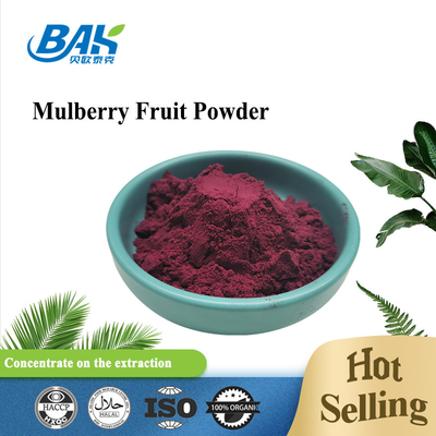 Morus Alba L Mulberry Fruit Purple Powder Luogo di conservazione fresco e secco