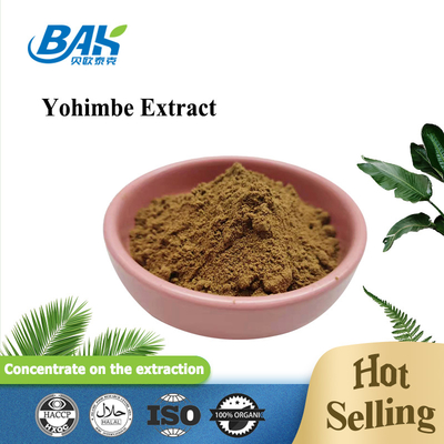 5%-98% passaggio 80 Mesh Corynanthe Yohimbe L polvere gialla dell'estratto 100% di Yohimbe di Brown