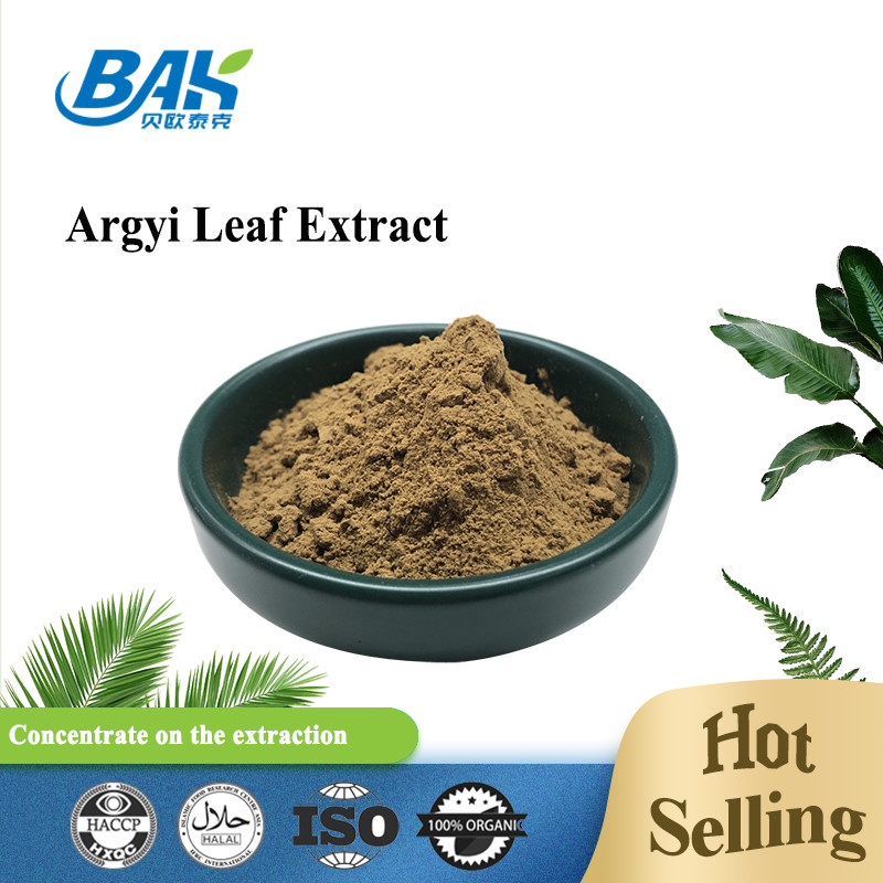 BAK High Quality Pass 80 Mesh Estratto di foglie di Artemisia Argyi in polvere marrone scuro