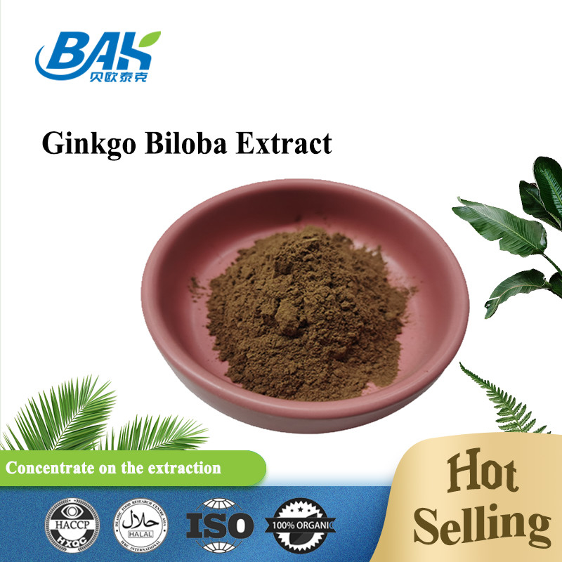 CAS 90045-36-6 Estratto di Ginkgo Biloba Glicosidi di flavoni 24% Terpene Lactories 6%